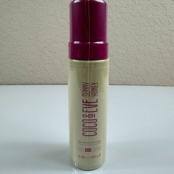 Coco & Eve Sunny Honey Bali Bronzing Kit Dark All Natural Self Tanning Foam NWT - Picture 2 of 7